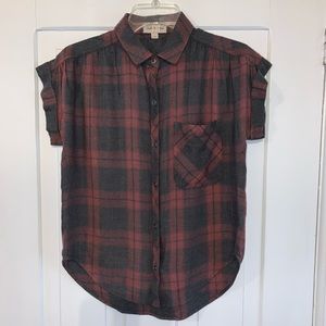 Cloth & Stone Cap Sleeve Button Down